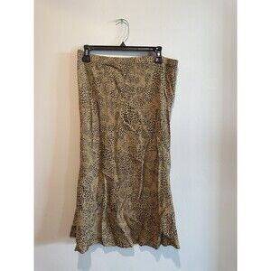 Gap Tan Animal Print Skirt L
